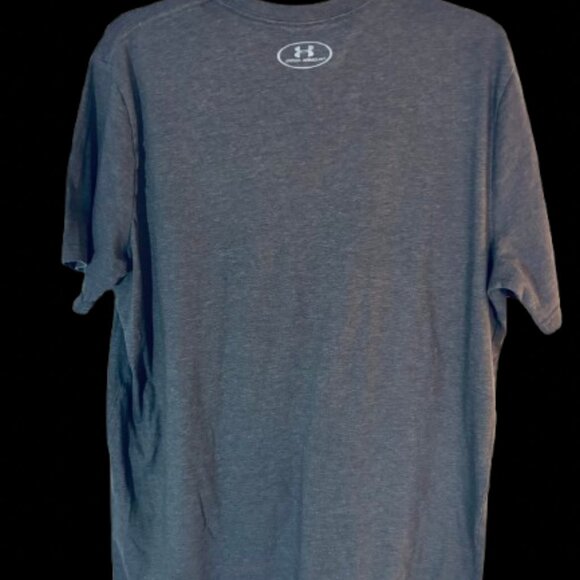 Under Armour T Shirt Adult Extra Large Michigan Short Sleeve Loose Fit Gray Mens - Picture 2 of 4